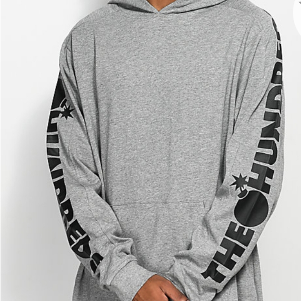 The Hundreds Gray Pullover Hoodie